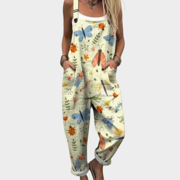 Liv - Pantalones con peto cómodos y estampados