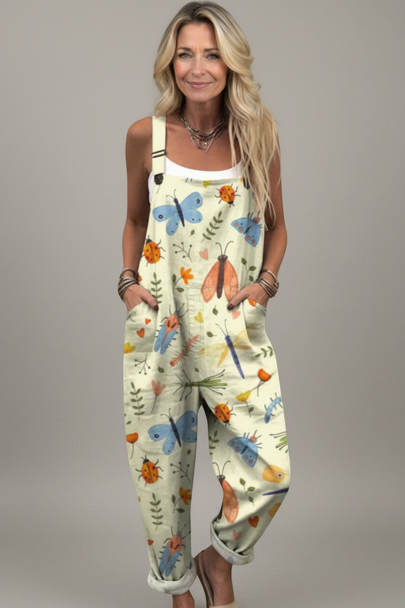 Liv - Pantalones con peto cómodos y estampados