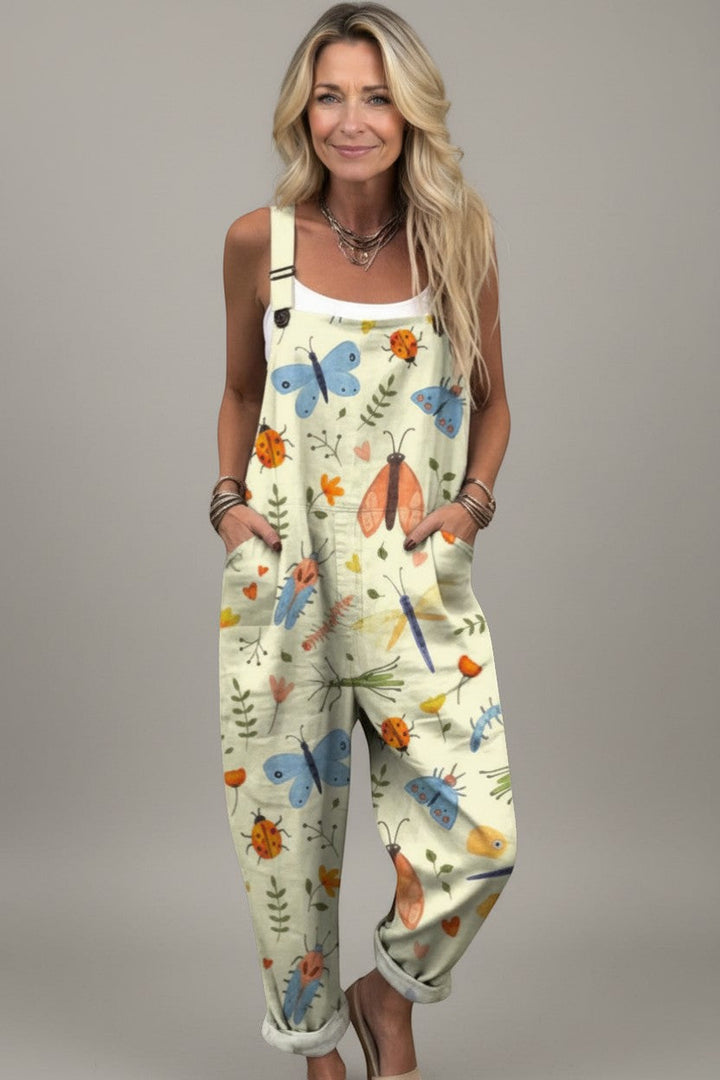 Liv - Pantalones con peto cómodos y estampados