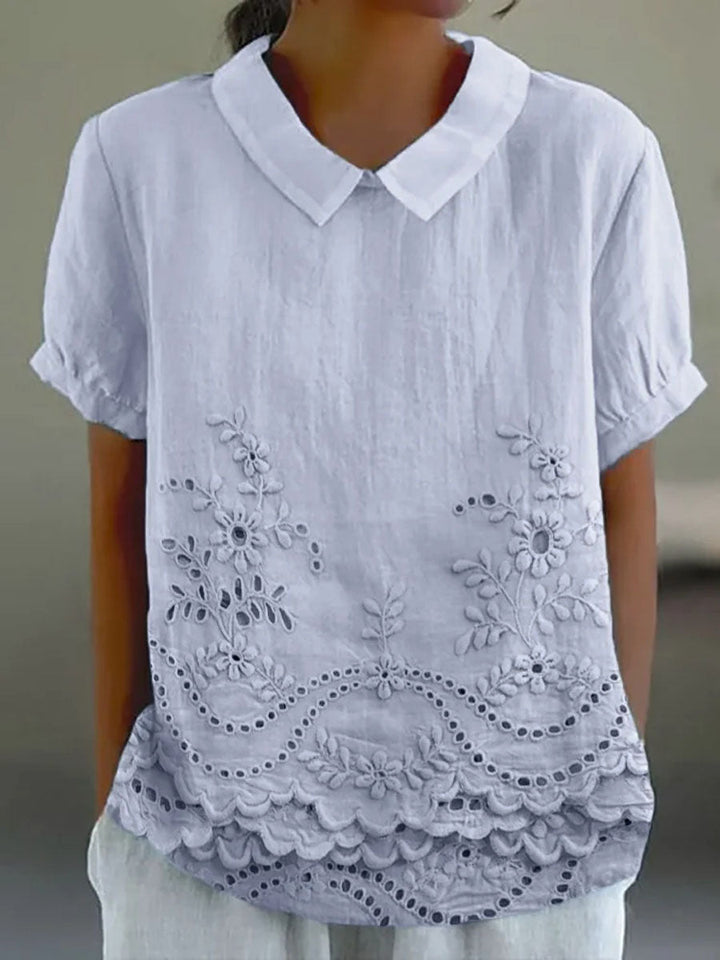 Lily | Blusa con bordados florales