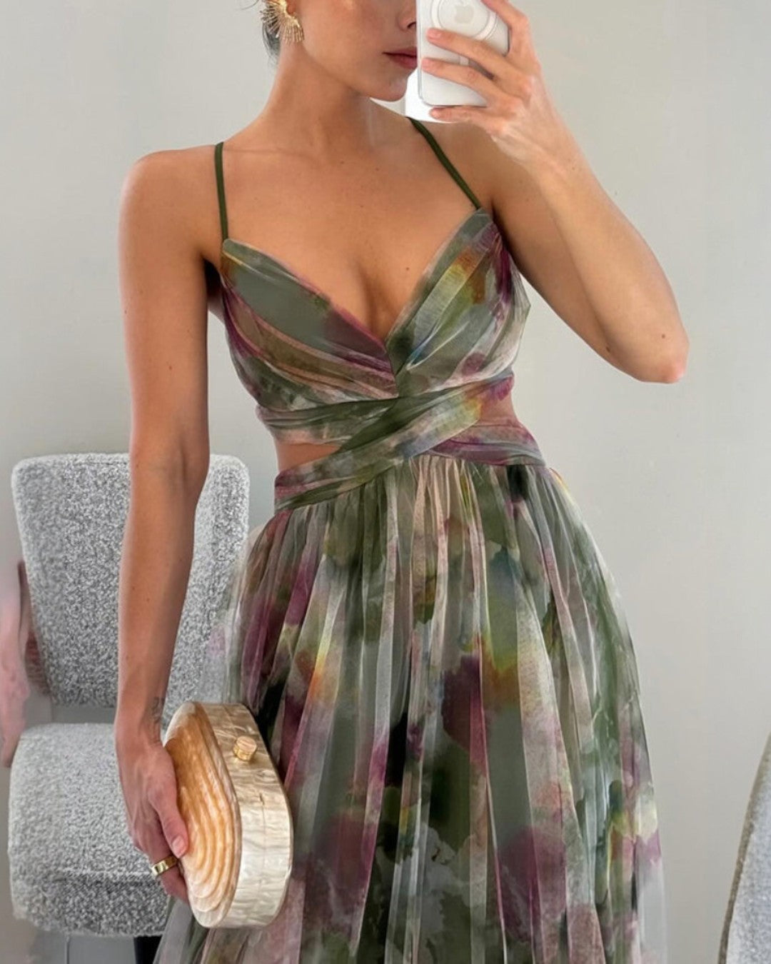 DELACROIX | Vestido Maxi Floral Elegante