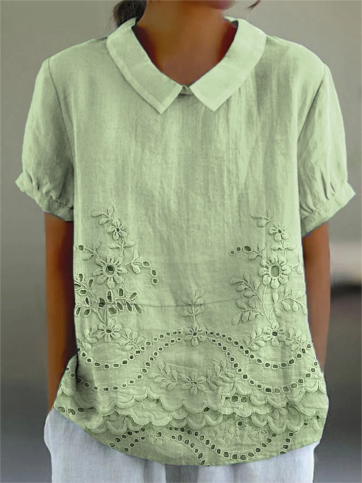 Lily | Blusa con bordados florales
