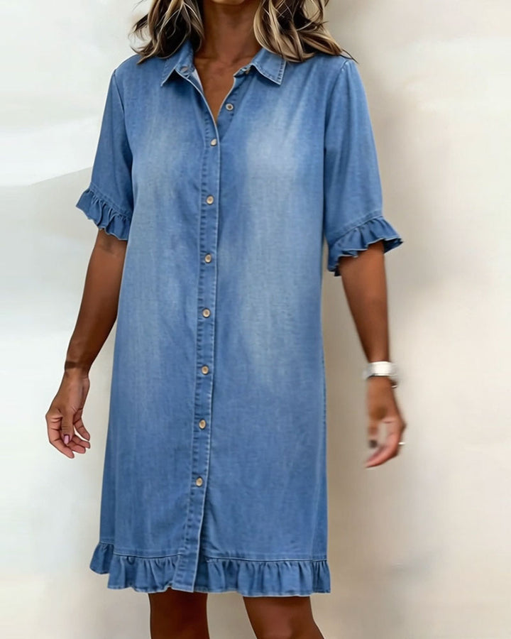 Lena | Vestido vaquero de corte holgado y estilo atemporal
