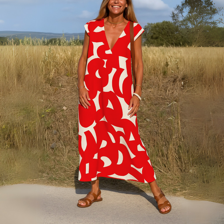 Valérie | Vestido con cuello en V