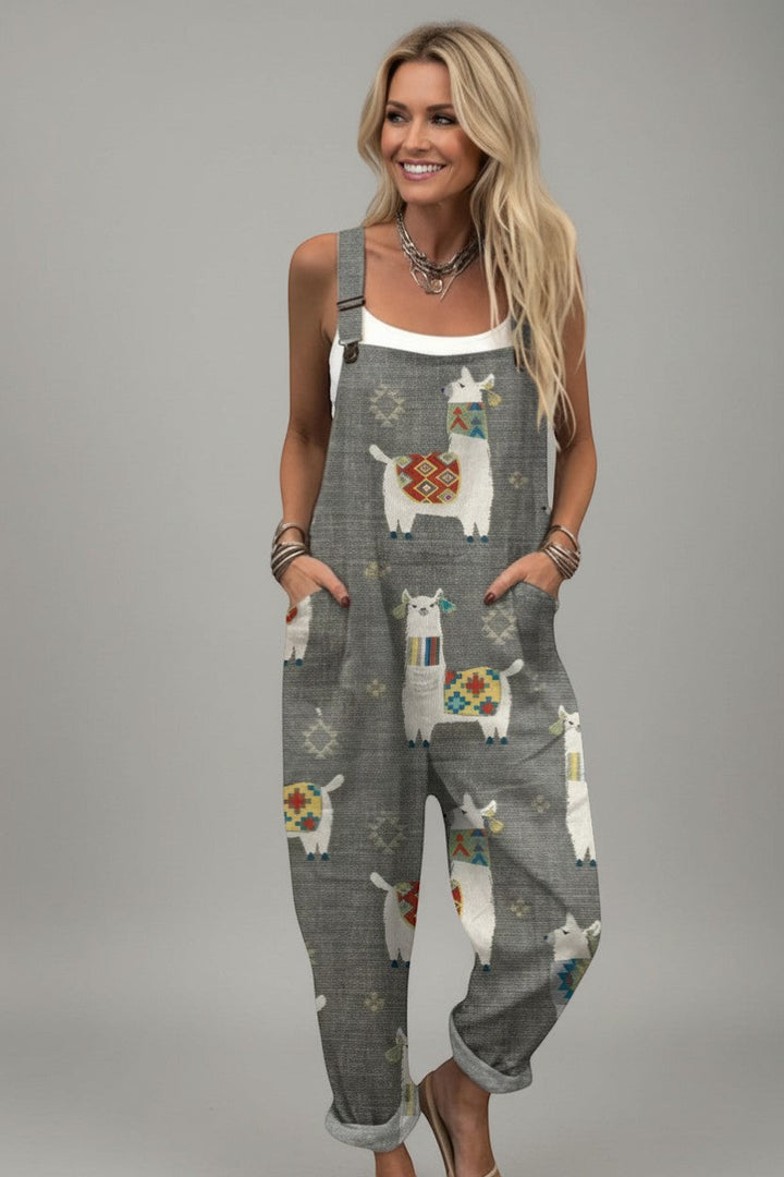 Frida - Pantalones con peto cómodos y estampados