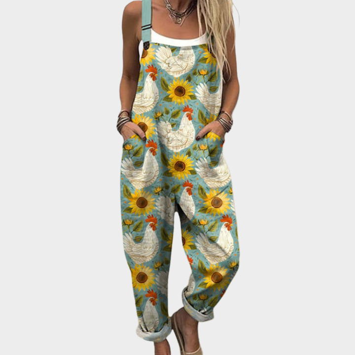 Juliane - Pantalones con peto cómodos y estampados
