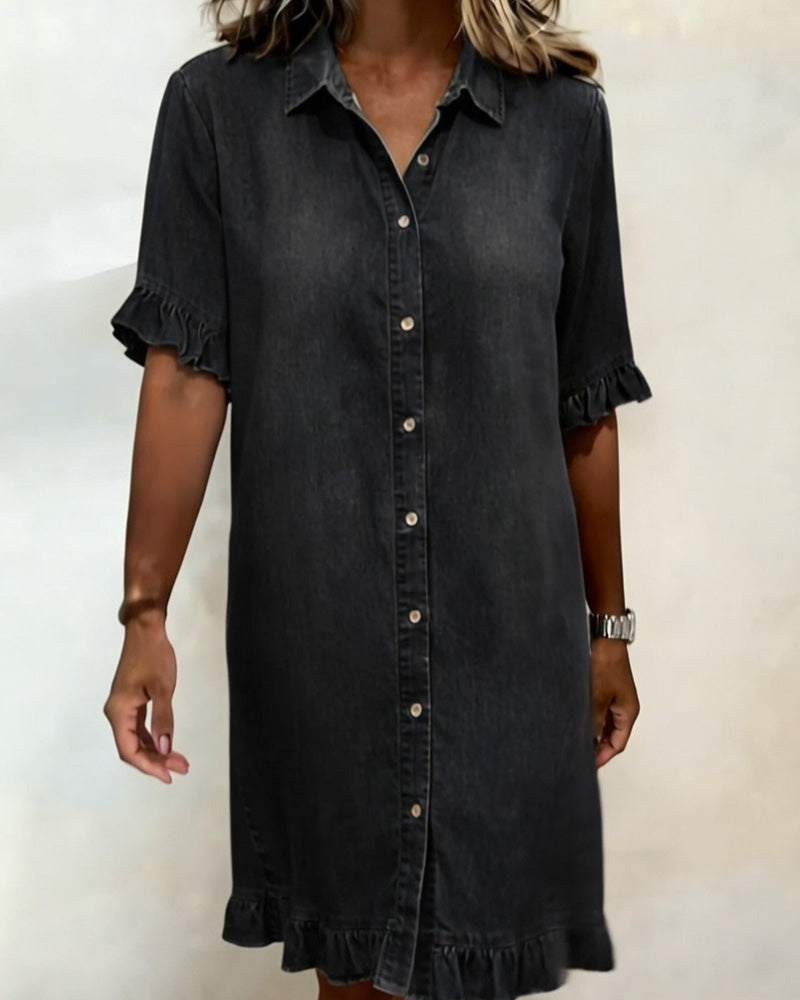 Lena | Vestido vaquero de corte holgado y estilo atemporal