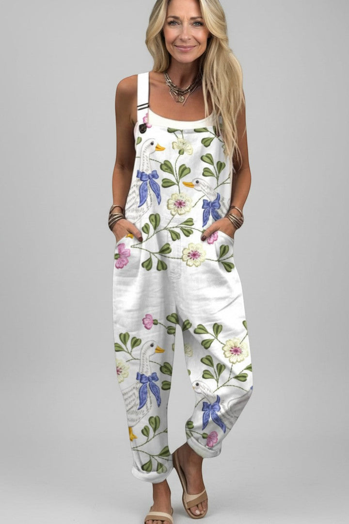 Vigga -Pantalones con peto cómodos y estampados