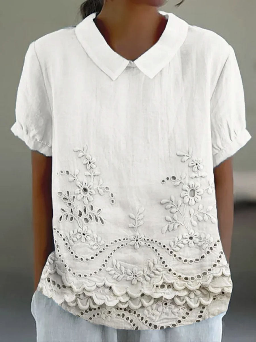 Lily | Blusa con bordados florales