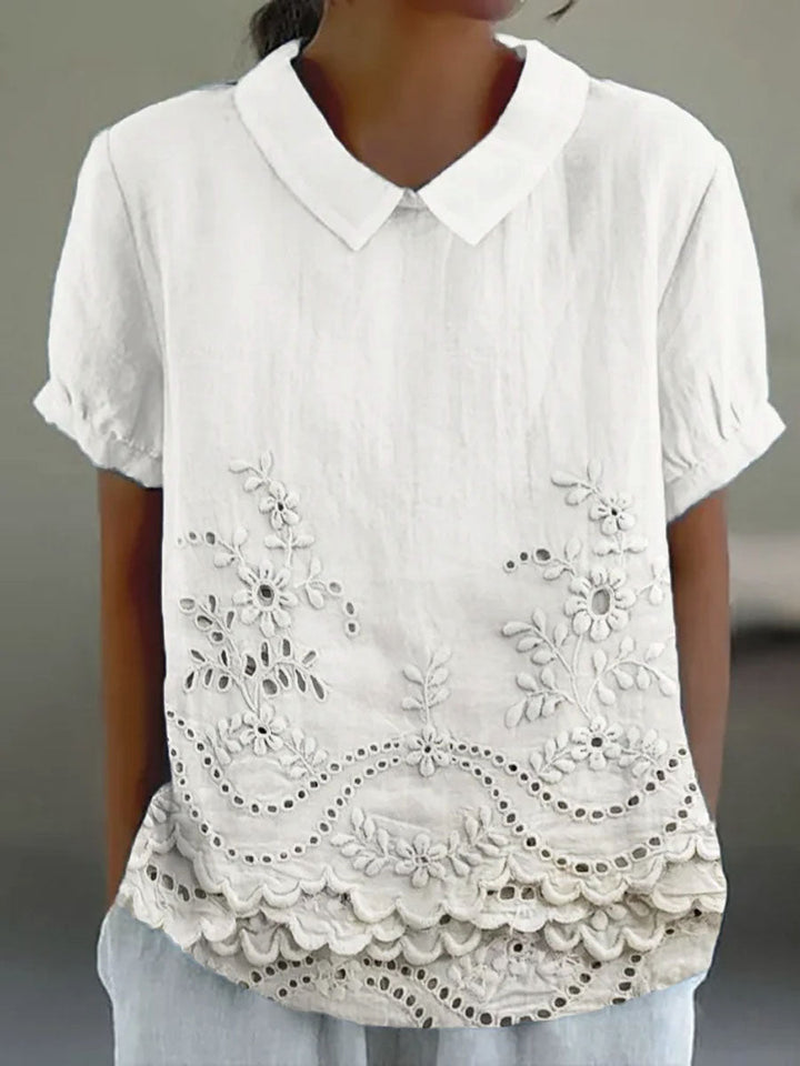 Lily | Blusa con bordados florales