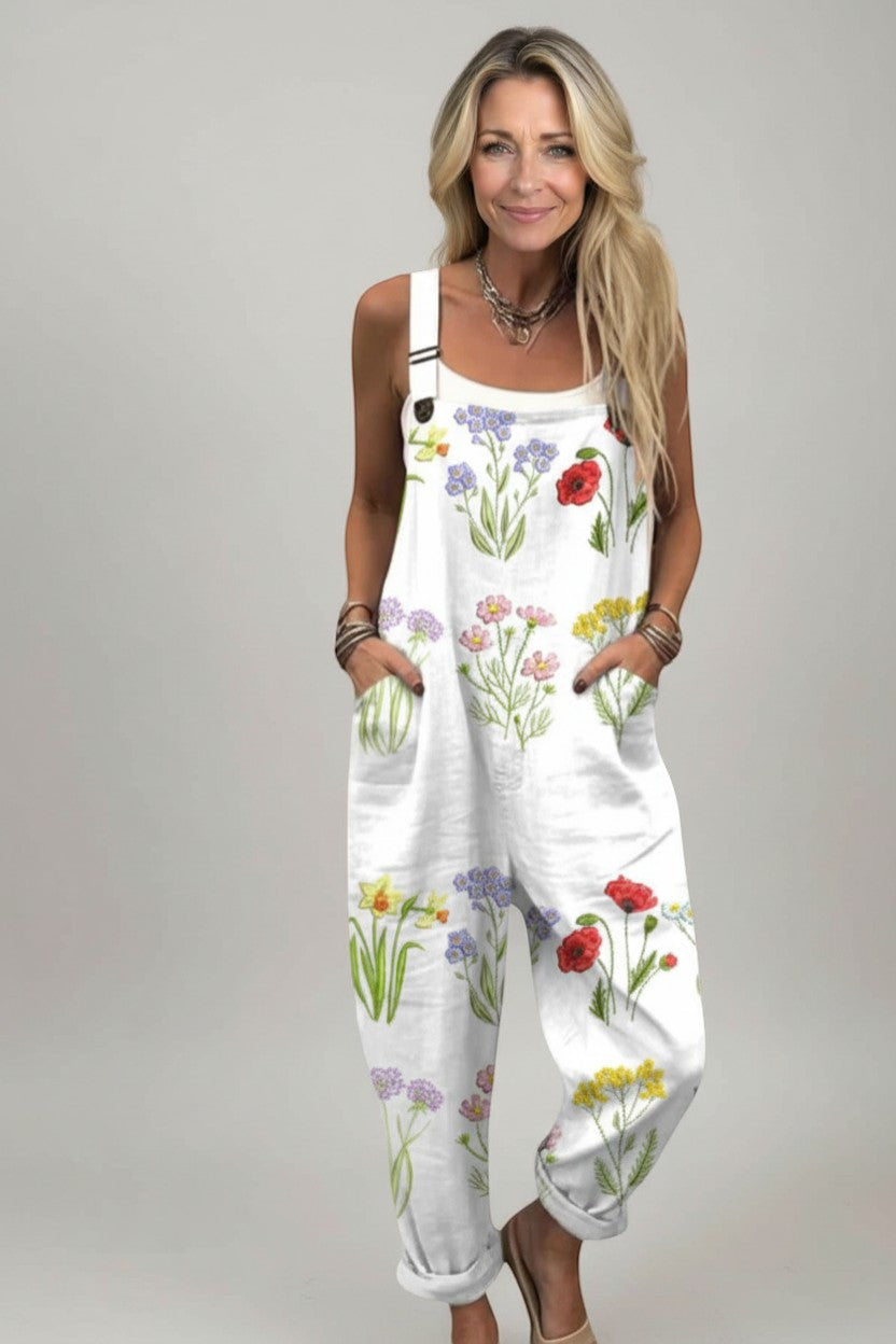 Mathilde - Pantalones con peto cómodos y estampados