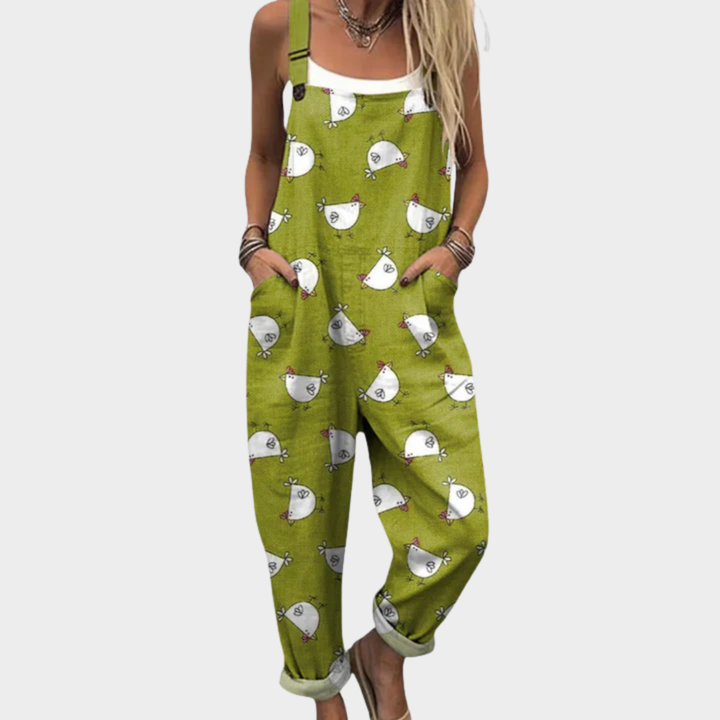 Line - Pantalones con peto cómodos y estampados