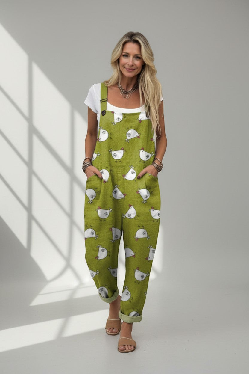 Line - Pantalones con peto cómodos y estampados