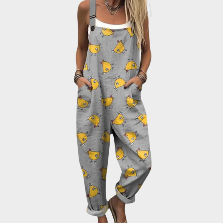 Line - Pantalones con peto cómodos y estampados