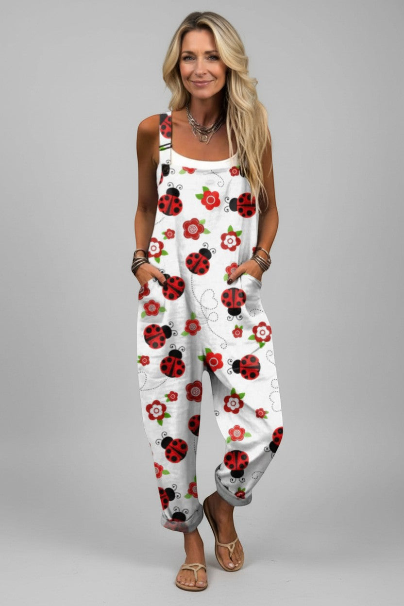 Katrine - Pantalones con peto cómodos y estampados