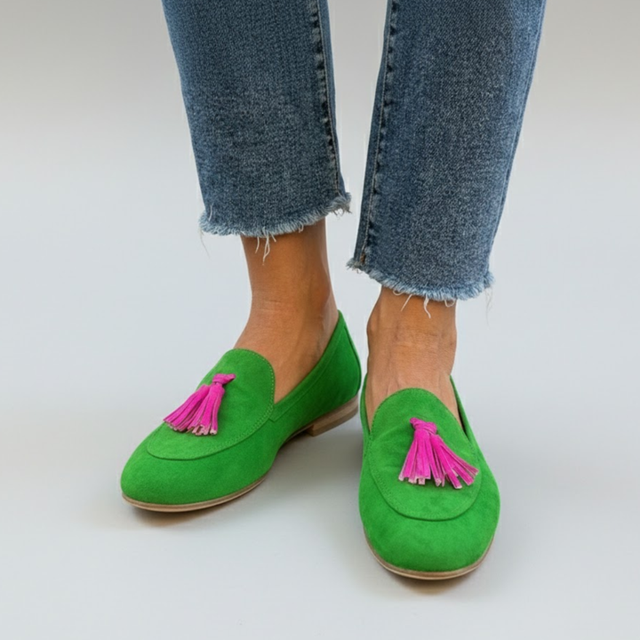 Mónica | Mocasines con Borlas
