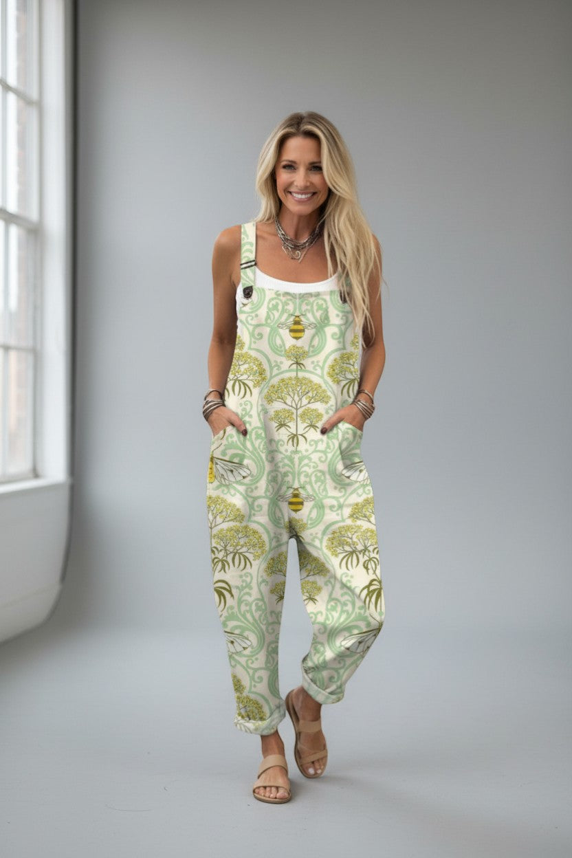 Cecilie - Pantalones con peto cómodos y estampados