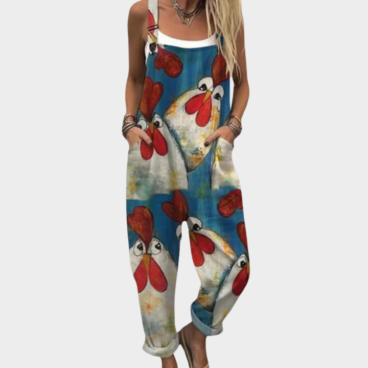 Dagmar - Pantalones con peto cómodos y estampados