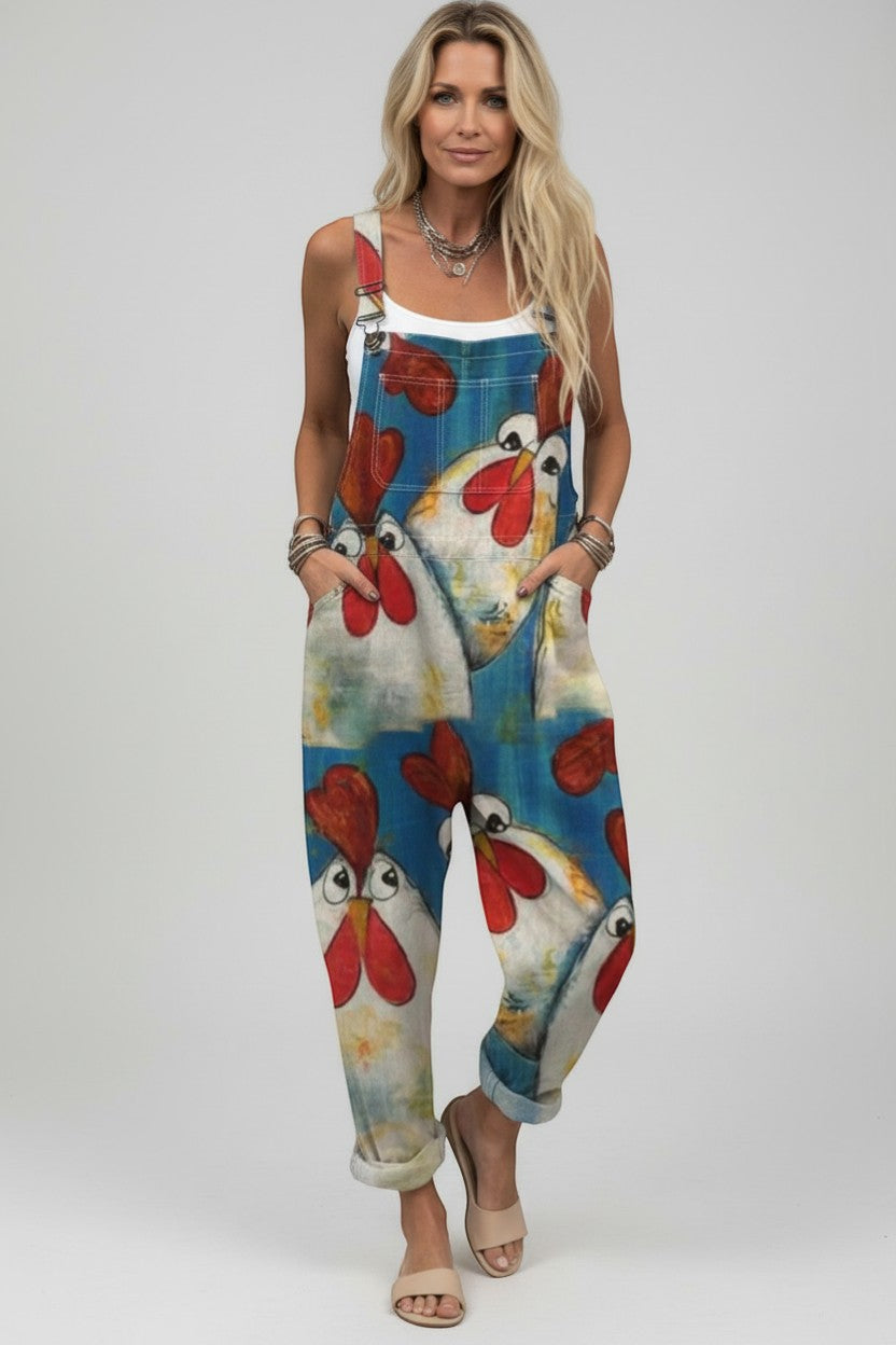 Dagmar - Pantalones con peto cómodos y estampados