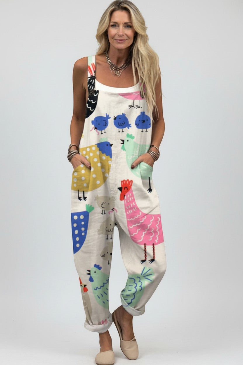Karla - Pantalones con peto cómodos y estampados