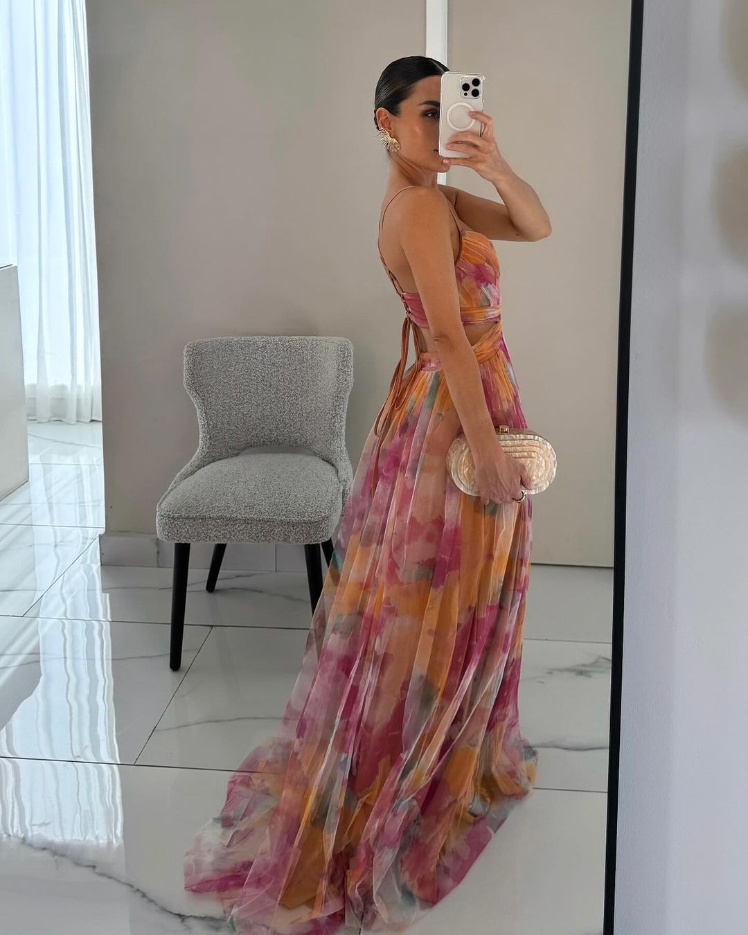DELACROIX | Vestido Maxi Floral Elegante