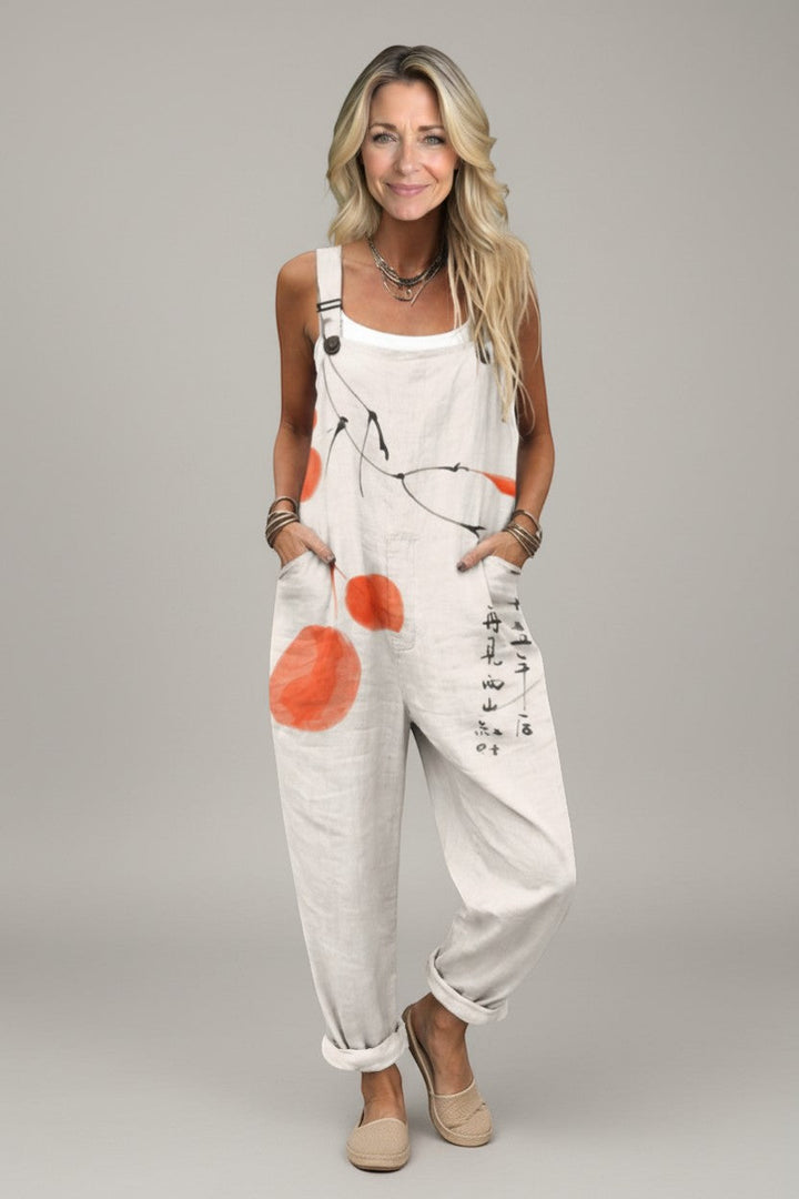 Amalie - Pantalones con peto cómodos y estampados