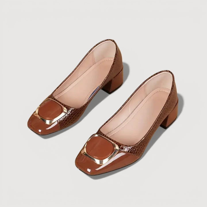 Livana – Tacones Bloque Croco