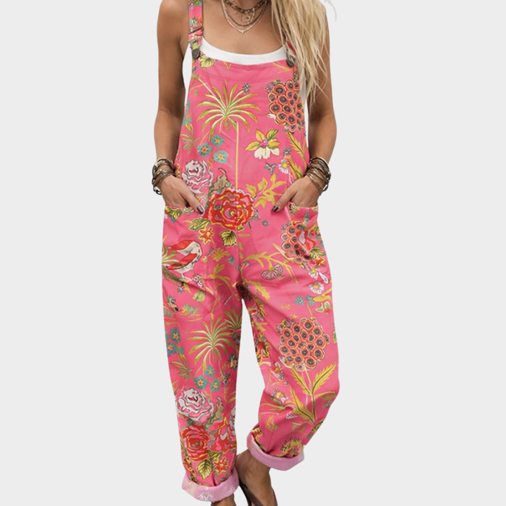 Helene - Pantalones con peto cómodos y estampados