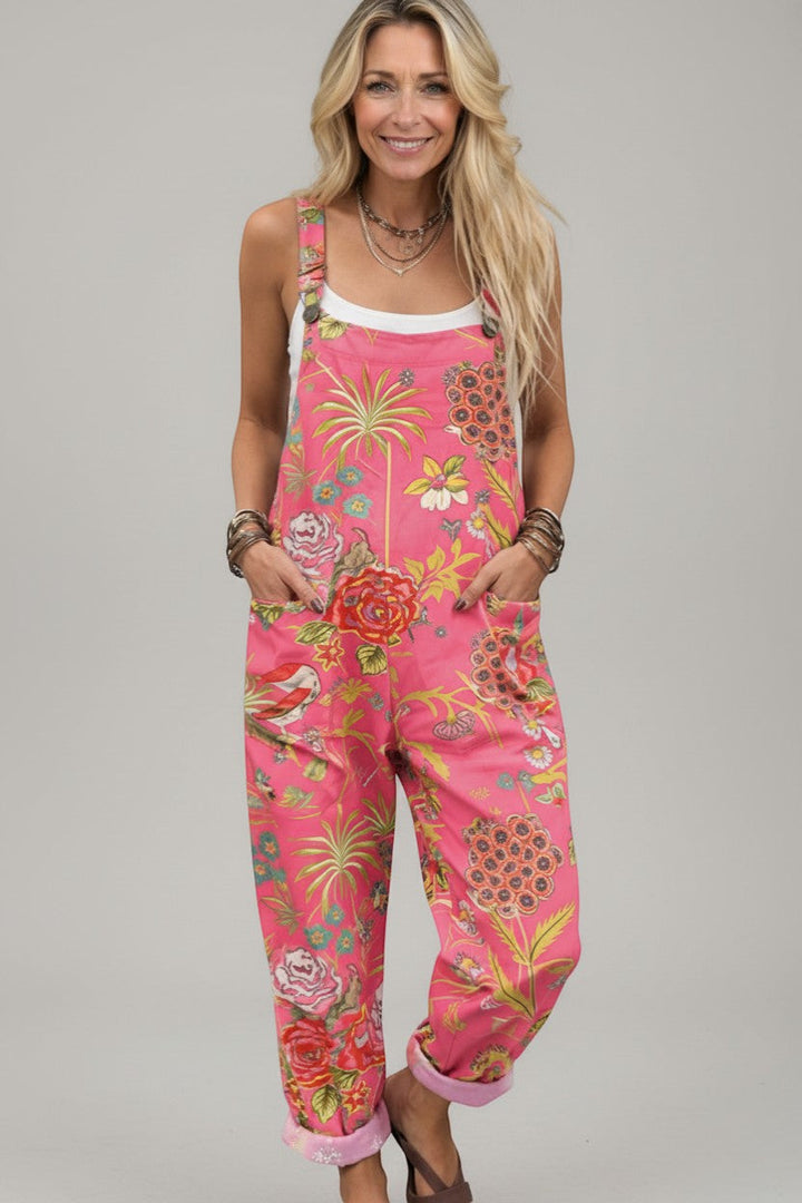 Helene - Pantalones con peto cómodos y estampados