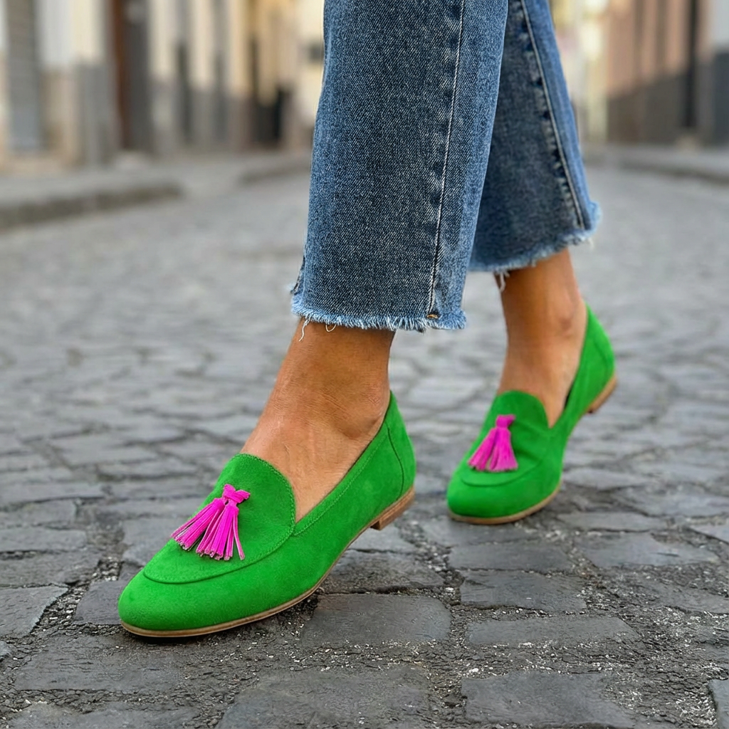Mónica | Mocasines con Borlas