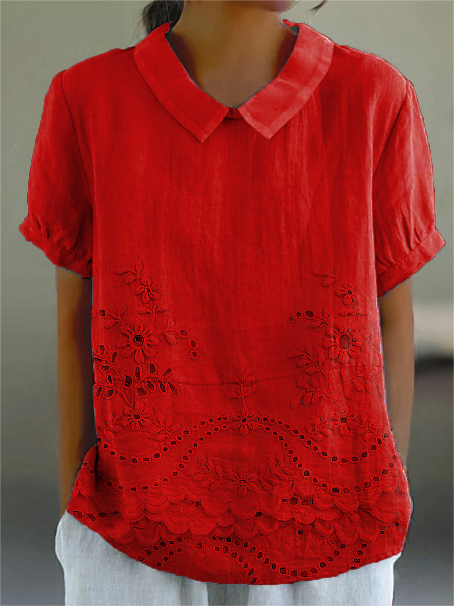 Lily | Blusa con bordados florales