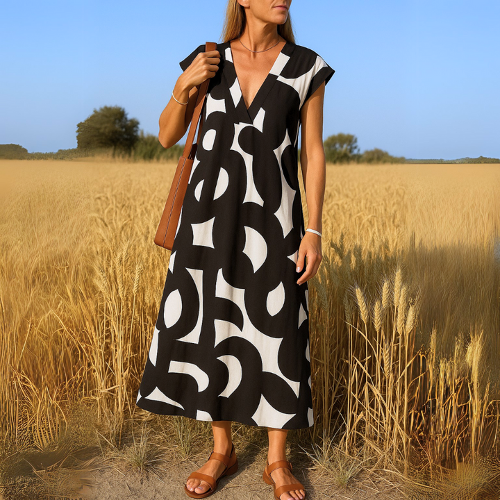Valérie | Vestido con cuello en V