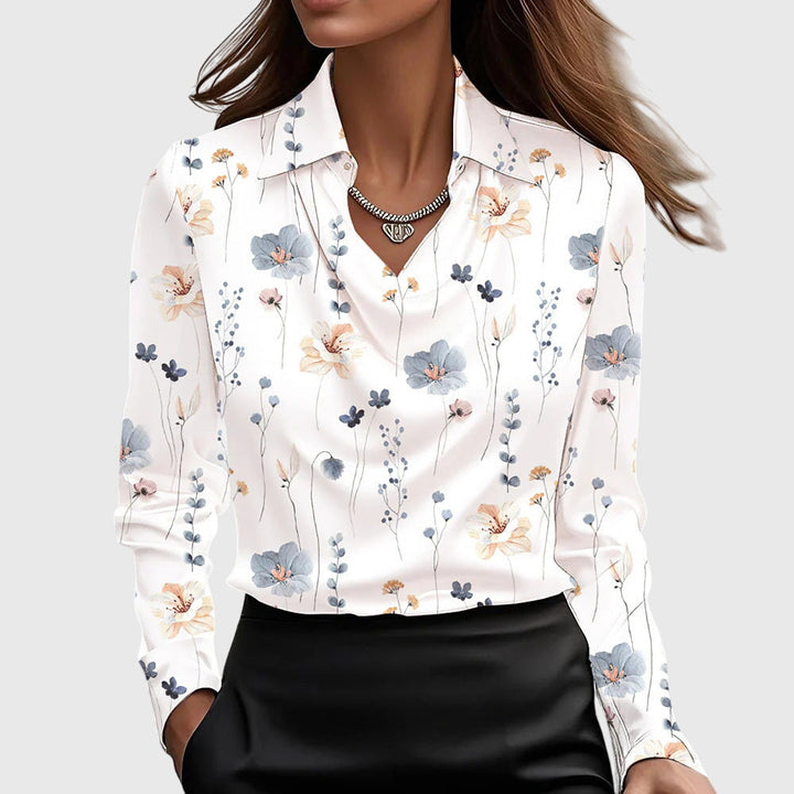 Valeria™ | Blusa Elegante con Drapeado