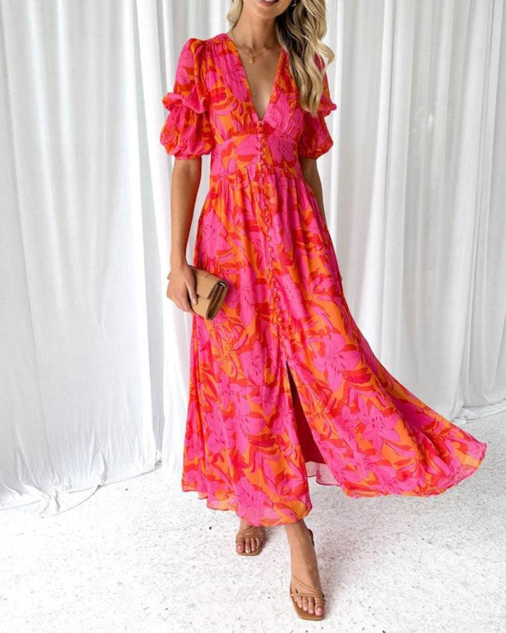 DELACROIX | Vestido Maxi Brillo Solar