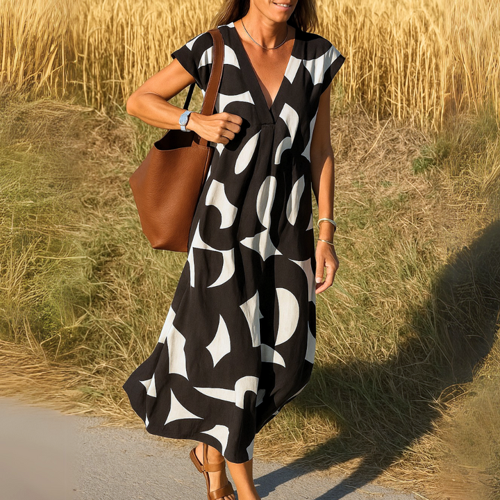 Valérie | Vestido con cuello en V