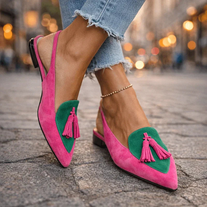 Lorena | Sandalias con tiras y borlas