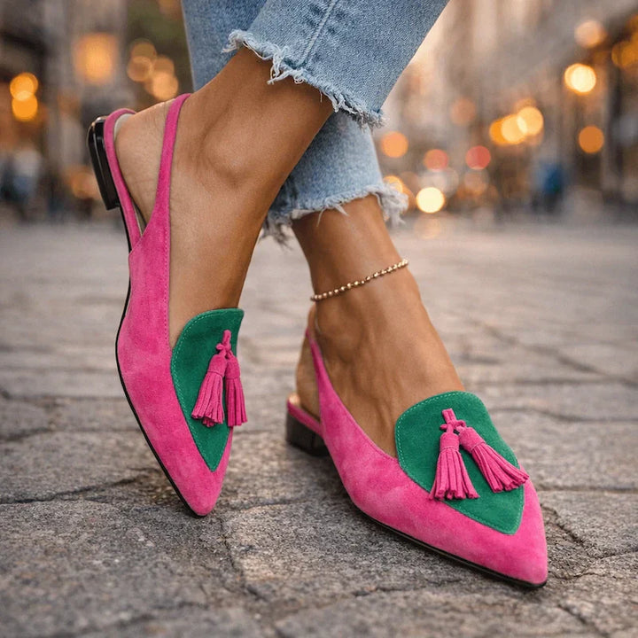 Lorena | Sandalias con tiras y borlas