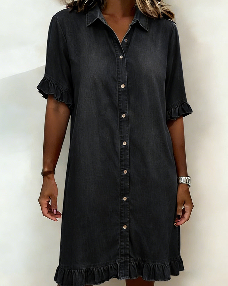 Lena | Vestido vaquero de corte holgado y estilo atemporal
