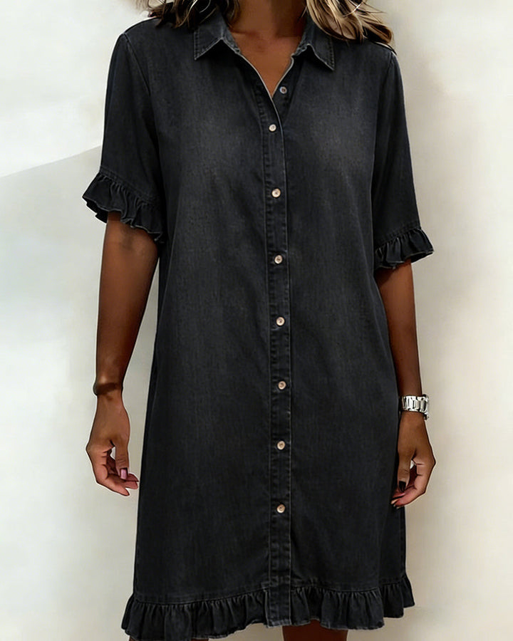 Lena | Vestido vaquero de corte holgado y estilo atemporal