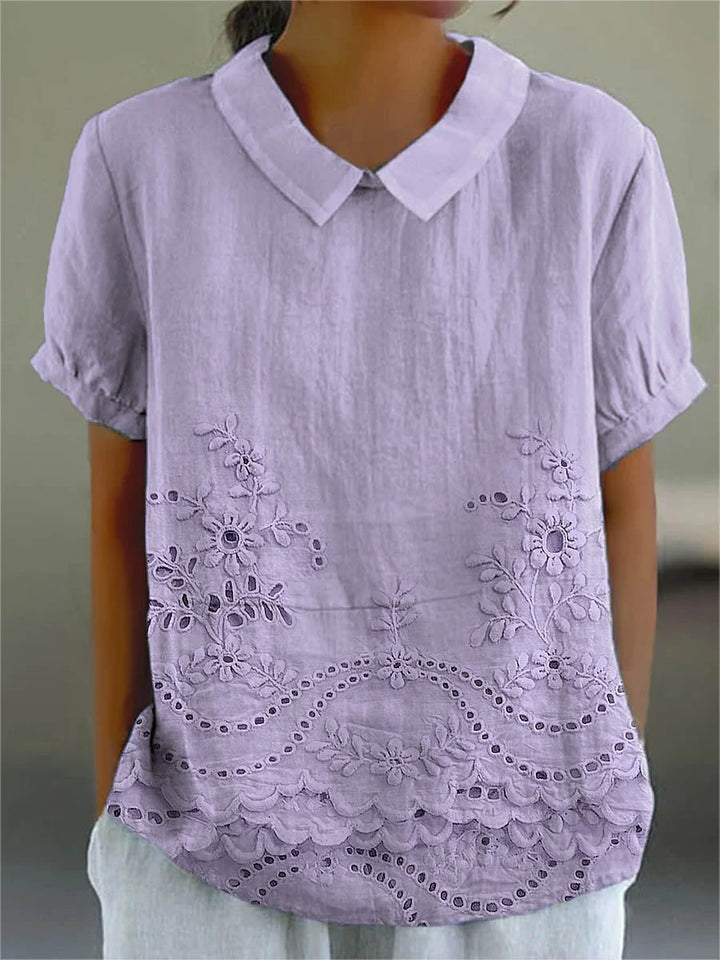 Lily | Blusa con bordados florales