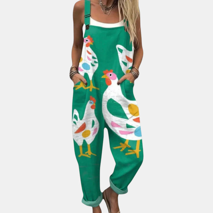 Alma - Pantalones con peto cómodos y estampados