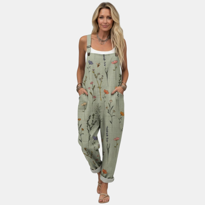 Anne - Pantalones con peto cómodos y estampados