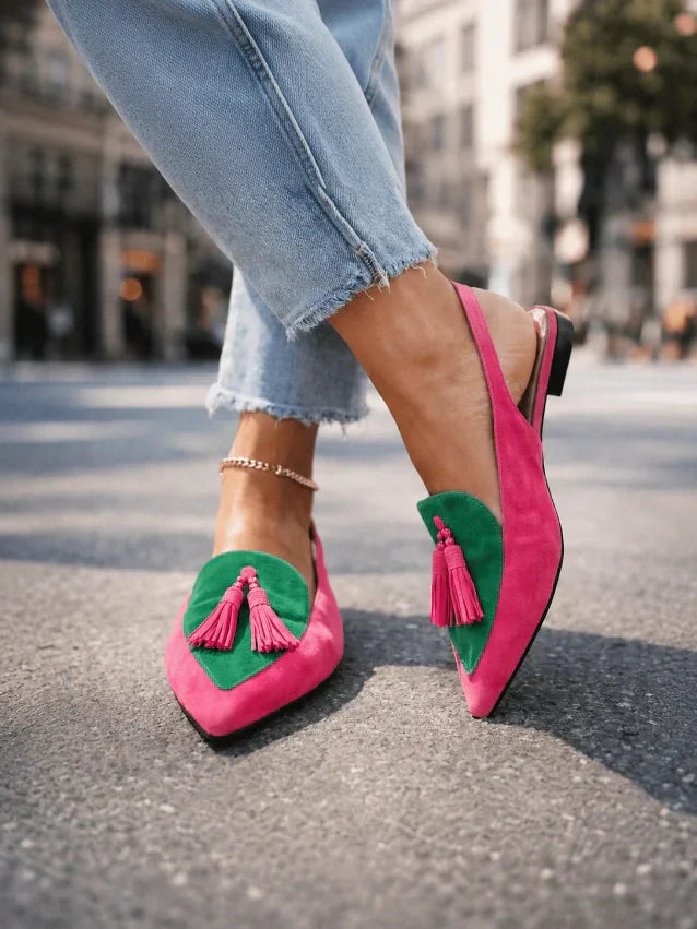 Lorena | Sandalias con tiras y borlas