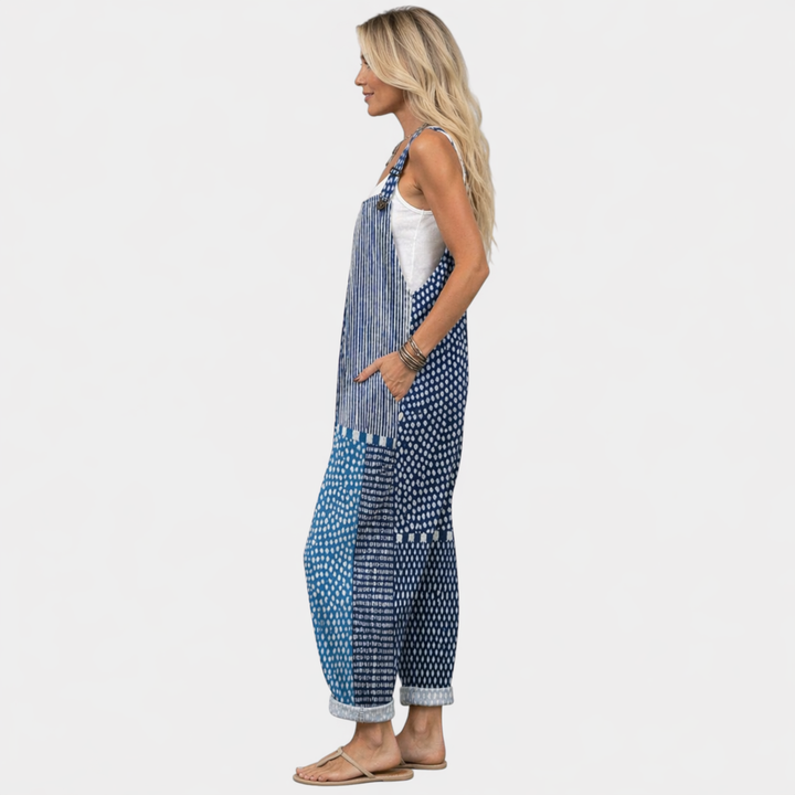 Lene - Pantalones con peto cómodos y estampados