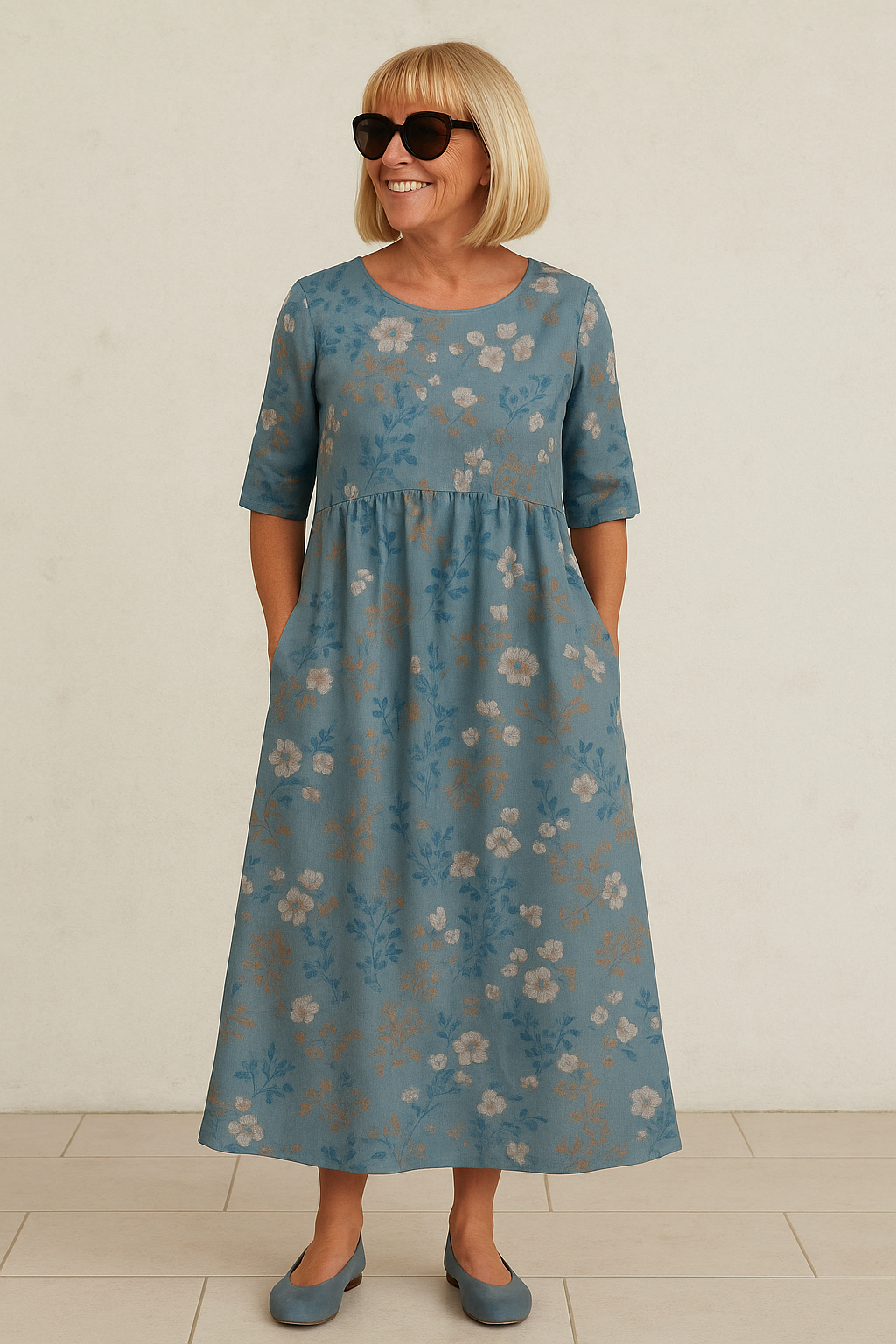 Eliza | Vestido midi holgado