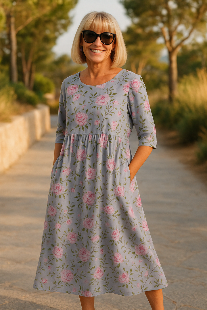Eliza | Vestido midi holgado