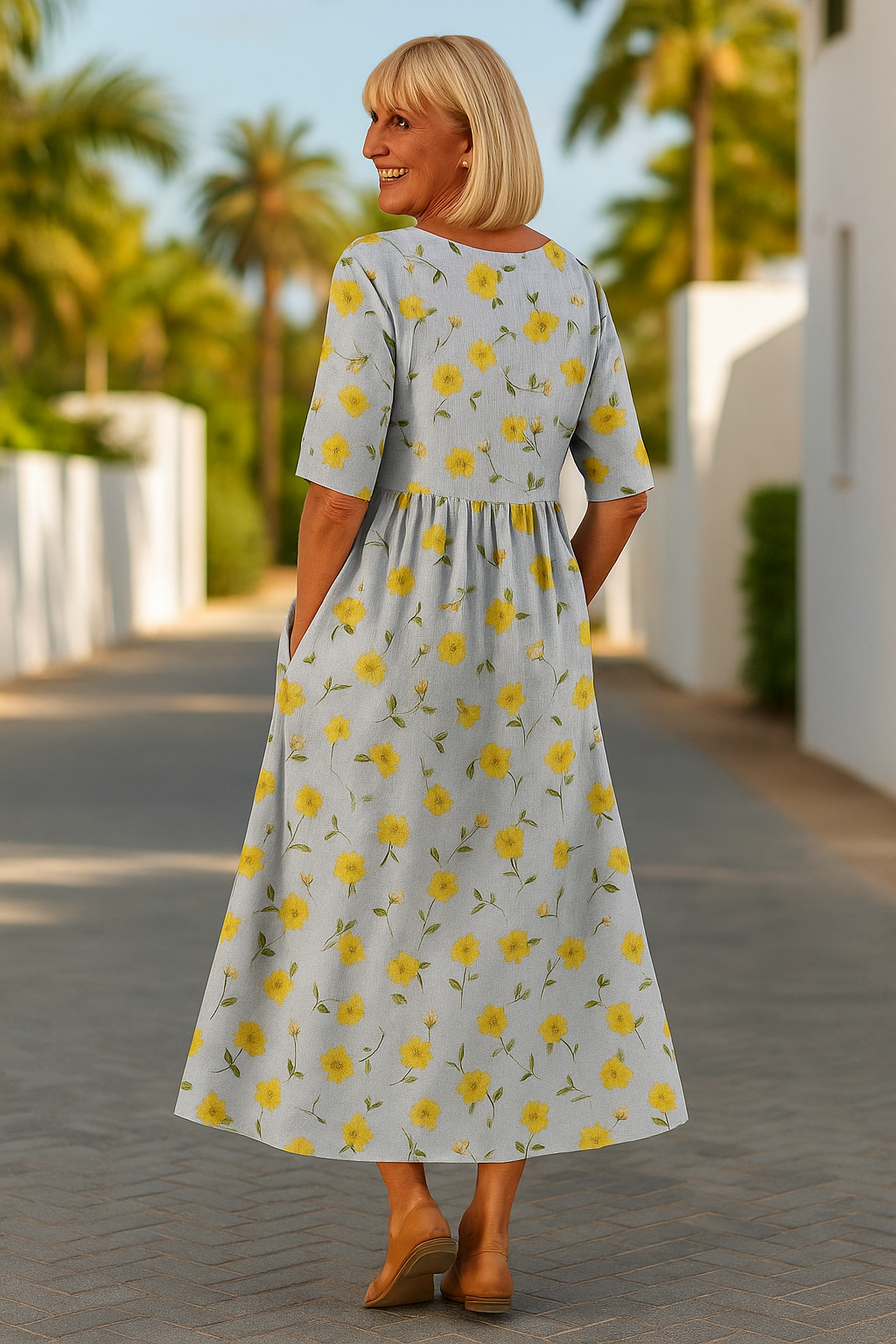 Eliza | Vestido midi holgado