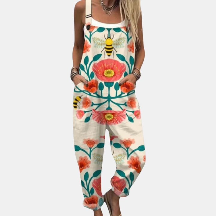 Ella - Pantalones con peto cómodos y estampados