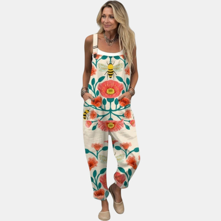 Ella - Pantalones con peto cómodos y estampados