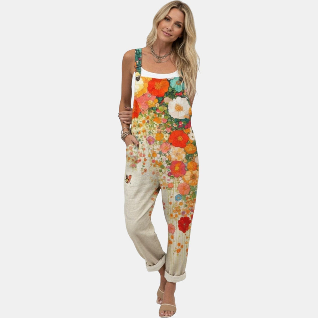Ida - Pantalones con peto cómodos y estampados